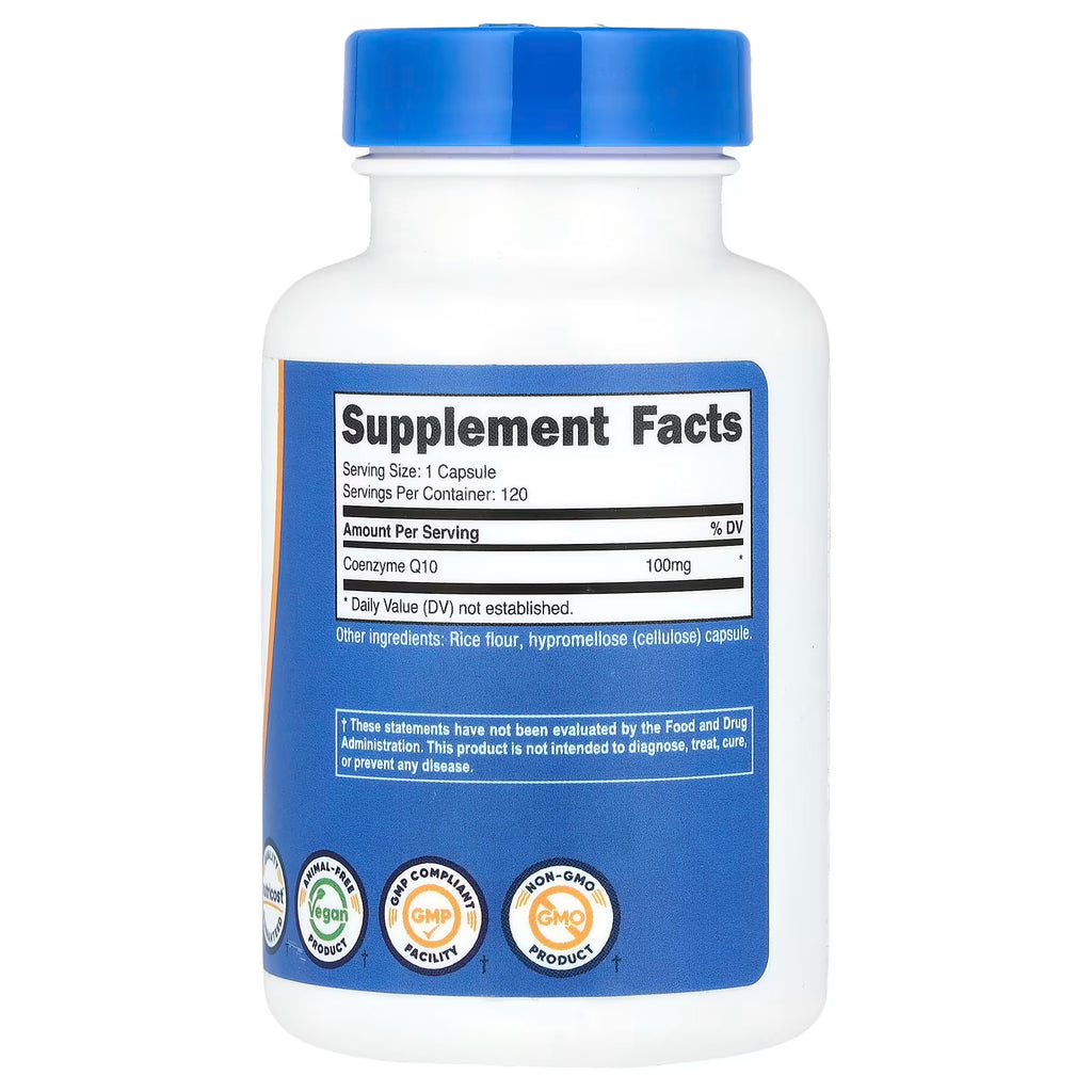 Nutricost, CoQ10 , 100 mg, 120 Capsules