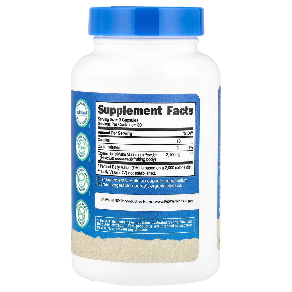 MELENA DE LEON 2100MG X 90CAPS NUTRICOST