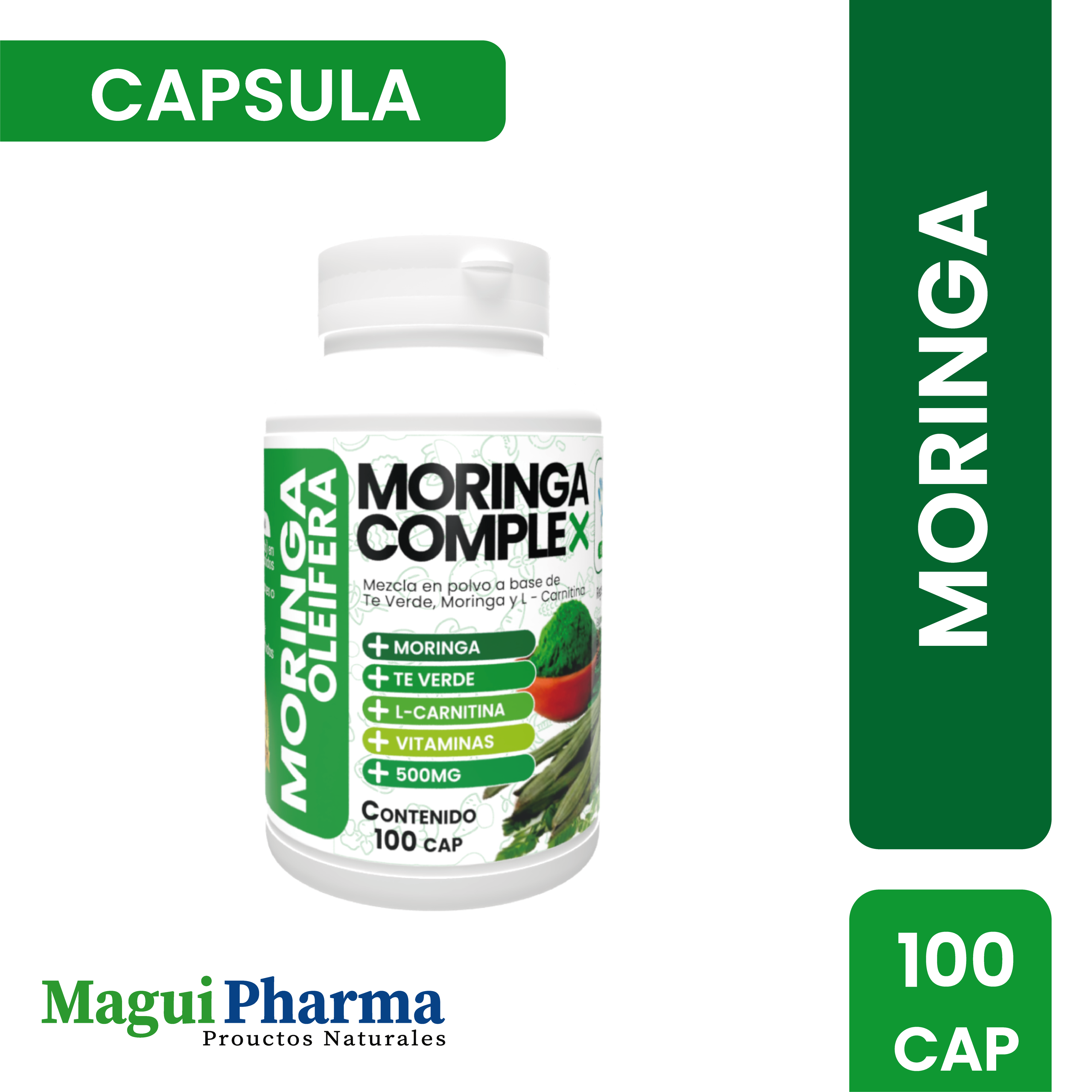 Moringa Oleifera 100 capsulas