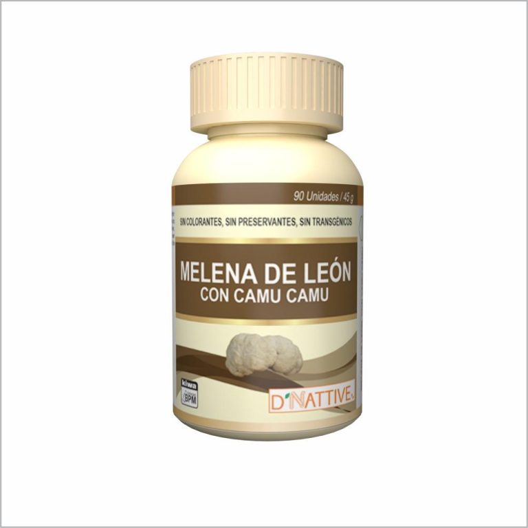 Melena de León con Camu Camu en cápsulas 90 x 500 mg – D’Nattive